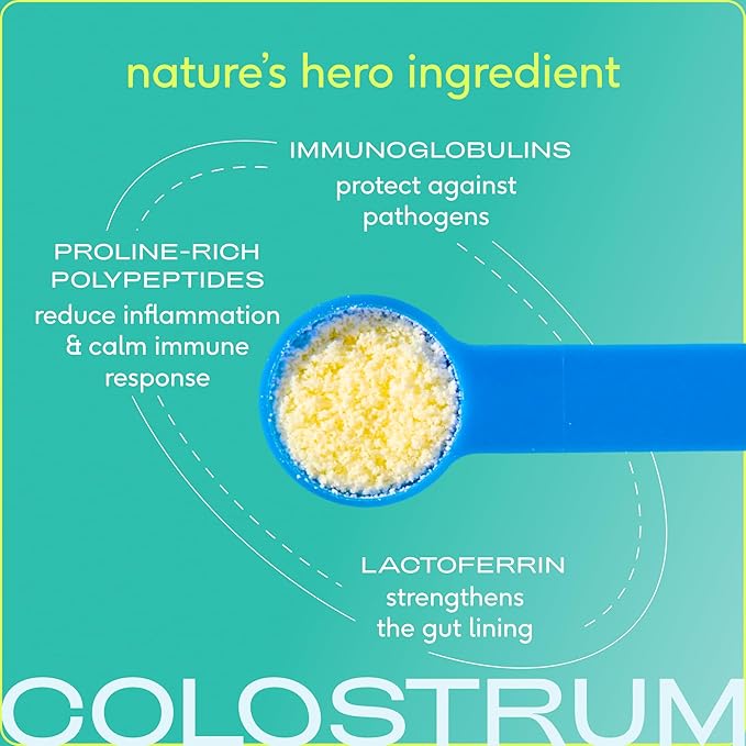 Native Pet Colostrum for Dogs - Bovine Colostrum Powder - Dog Allergy Relief, Itchy Skin Relief, Immune Support & Gut Health - 100% Single-Ingredient Supplement with Bioactive Nutrients - 120 Scoops