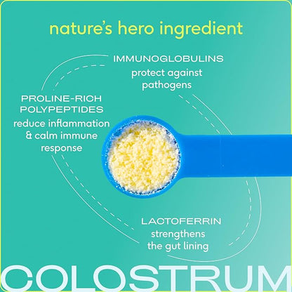 Native Pet Colostrum for Dogs - Bovine Colostrum Powder - Dog Allergy Relief, Itchy Skin Relief, Immune Support & Gut Health - 100% Single-Ingredient Supplement with Bioactive Nutrients - 120 Scoops