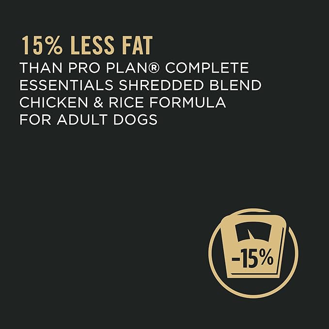 Purina Pro Plan Weight Management Dog Food Dry, Shredded Blend Chicken and Rice Formula - 34 lb. Bag