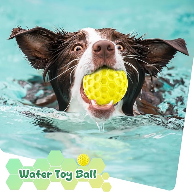 Squeaky Dog Toys for Aggressive Chewers, Indestructible Dog Balls for Aggressive Chewers, Squeaky Balls for Dogs, Interactive Toys for Large Dogs, Funny Ball