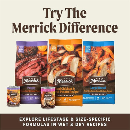 Merrick Power Bites Salmon Recipe Healthy Dog Treats, Real Salmon Grain-Free Dog Snacks, 6 oz Bag