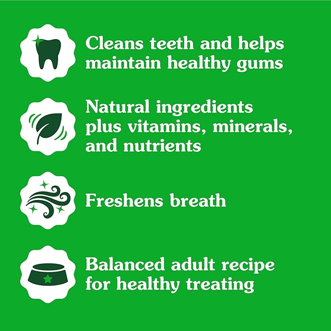 Greenies Veterinarian-Recommended Adult Natural Dental Dog Treats Regular Size, Dog Dental Chews, Original Flavor, 54 oz. Pack, 54 Count
