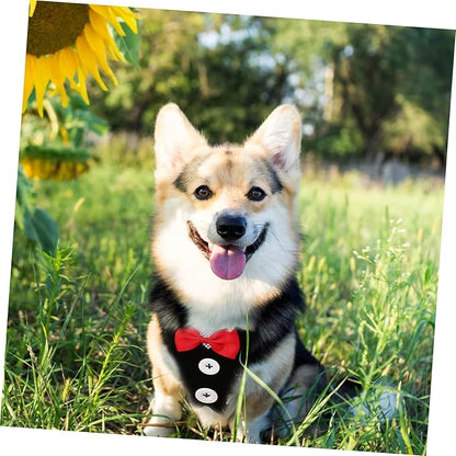 COLLBATH Small Dog Harness and Leash Set Style Tactical Harness Pet Vest Leash Kit