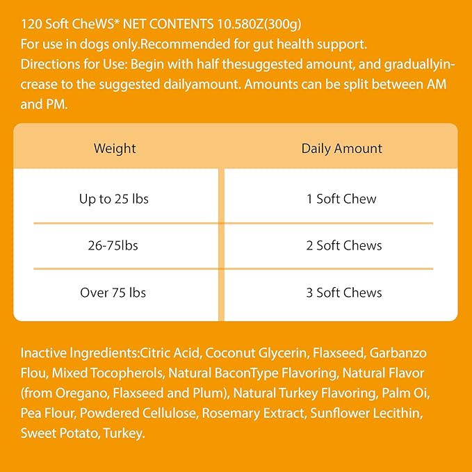Calming Chews for Dogs - for Everyday Stress, Relaxation, Composure, and Separation Chicken Flavor 120 Count