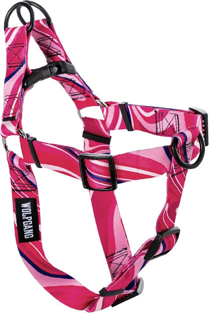 Wolfgang Heavy Duty Adjustable Dog Harness, Pull-Tested for Walking & Training, MarbleSwirl Print, X-Large