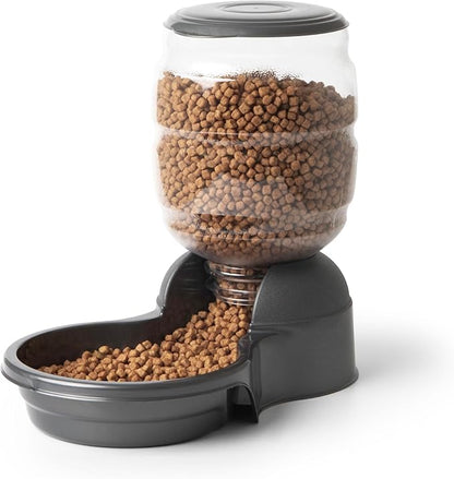 Petmate Replendish Gravity Feeder, 5 lb, Blue, Made in USA