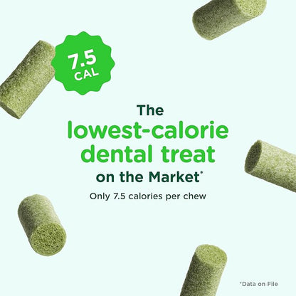 Minties FreshBites Soft and Chewy Dental Treats, Low Calorie Natural Mint Flavored Dental Chews for Dogs, 50 Count, Dog Chews Clean Teeth, Fight Bad Breath, Removes Plaque and Tartar