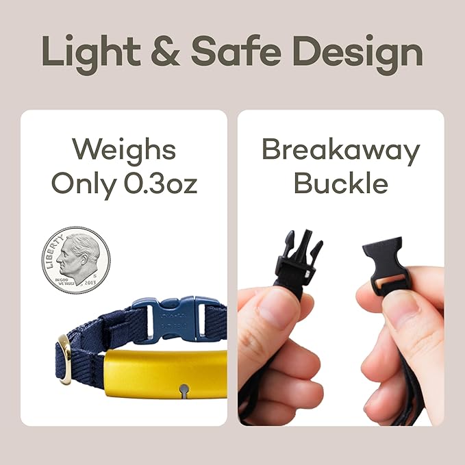 Health Tracker for Cats - Smart Cat Collar with Safety Breakaway Buckle for Indoor Cats, Wellness Alerts, Real-time Monitoring (Kimono (Sakura -Night-),S)