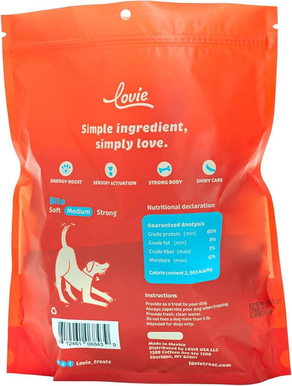 Lovie Beef Liver and Lung Dog Treats - Dehydrated Air Dried Soft Bites, High Protein, Two Ingredients, All Natural, 16 oz.