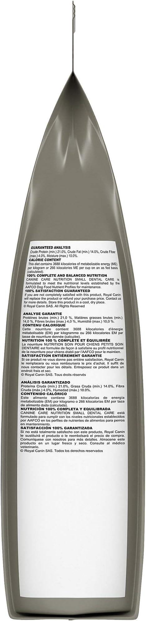 Royal Canin Canine Care Nutrition Small Dental Care Adult Dry Dog Food, 17 lb Bag