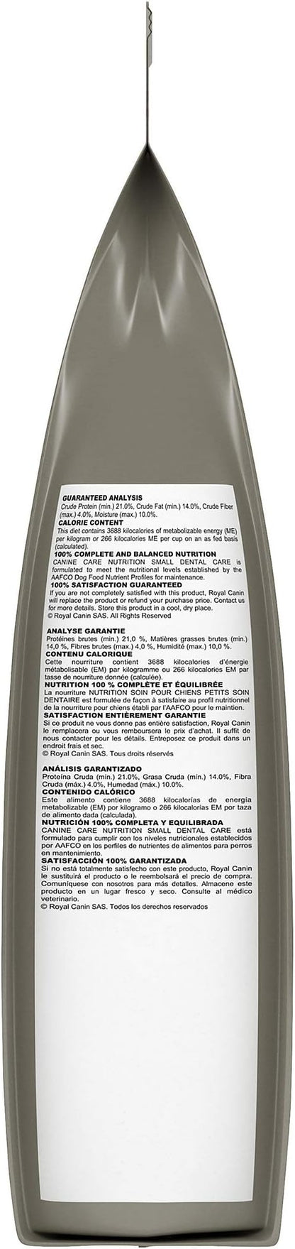 Royal Canin Canine Care Nutrition Small Dental Care Adult Dry Dog Food, 17 lb Bag
