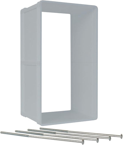 Ideal Pet Products Designer Series Ruff-Weather Pet Door with Telescoping Frame + Wall Installation Kit Bundle, Extra Large, 9.75" x 17" Flap Size