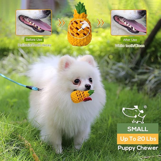 M.C.works Puppy Chew Toys, Dog Chew Toys for Average Chewer, Tough Dog Dental Chews Toy, Indestructible Toys for Small Dogs, 20-40 Pounds, Small