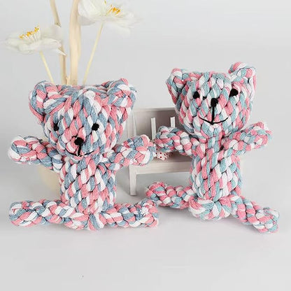 Dog Toys Puppy Teething Chew Toys,Pet Chew Toy Cat Chew Toy,Safe Braided Rope Toys Healthy Handmade Gift