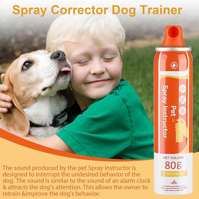 Spray Corrector Dog 80ml 3 Pack Spray Dog Trainer, Corrector Spray for Dog to Stops Barking, Jumping Up, Food Stealing, Dog Fights, Avoidance, Unwanted Dog Behaviour