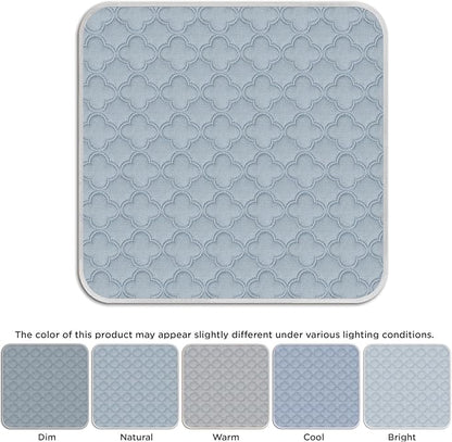 FunFurry Washable Pee Pads for Dogs - 2 Pack Reusable Pee Pads，Waterproof Puppy Pads，Pet Training Pads，Super Absorbent with Dog Paw Shape Non-Slip Backing (Light Grey, 36" X 41" - 2 Pack)