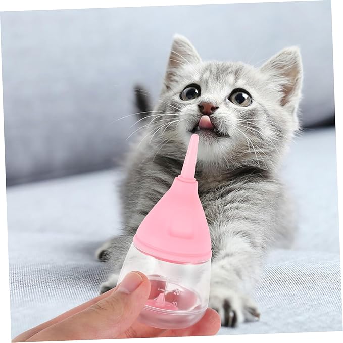 Toyvian Nursing Bottle for Puppy Feeding Bottle with Flow Nipples Easy to Lightweight Design for Kittens and Pets for Controlled Milk Feeding
