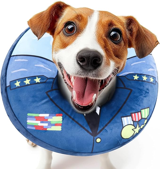 Soft Dog Cone Alternative - Adjustable Recovery Collar for Post-Surgery, Neck Donut E-Collar for Small Medium Large Dogs, Comfy Elizabethan Substitute