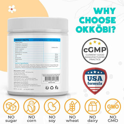 Probiotics for Dogs Chews 150 pcs - Probiotic Chews for Dogs with Enzymes & Natural Ingredients - Digestive & Gut Health Support - US Formula - Chicken Flavored