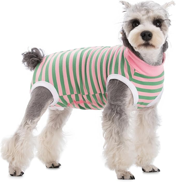 Coppthinktu Dog Surgery Recovery Suit for Dogs Cat Dog Onesie, Dog Recovery Suit Female for Small Medium, Pet Surgical Neuter Post-Surgery Suit E-Collar Alternative Anti Licking Abdominal Wounds