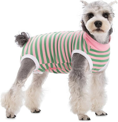 Coppthinktu Dog Surgery Recovery Suit for Dogs Cat Dog Onesie, Dog Recovery Suit Female for Small Medium, Pet Surgical Neuter Post-Surgery Suit E-Collar Alternative Anti Licking Abdominal Wounds