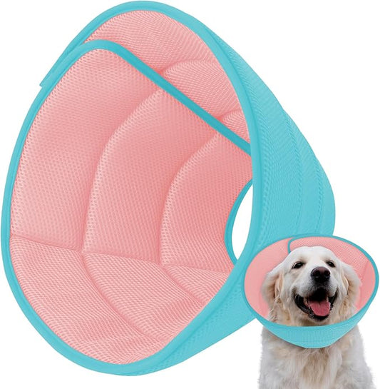 Mosago Soft Dog Cone Collar after Surgery Alternative for Dogs to Stop Licking, Comfort Collars for Large/Medium/Small Pet, Adjustable Elizabethan Neuter Recovery E Cones of Shame Neck & Head Ecollars