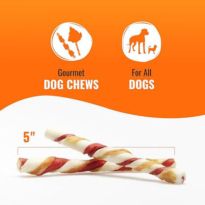 Good 'N' Fun Triple Flavor Twist Chews for Dogs,22-Count,(Pack of 2)
