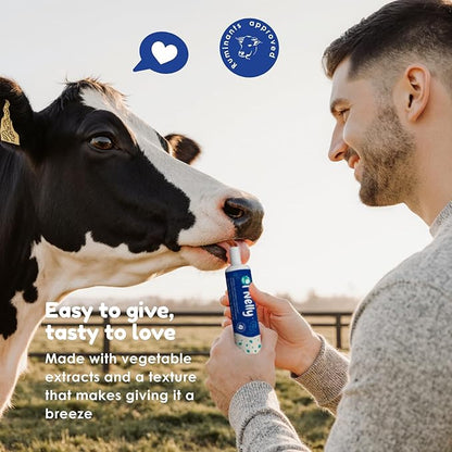 Ruminant Probiotic Paste 80CC for Cattle, Goats & Livestock – Prebiotic + Probiotic 6 Strains 8B CFU, Vitamin E & Minerals – Digestive, Rumen & Immune Support, Calving