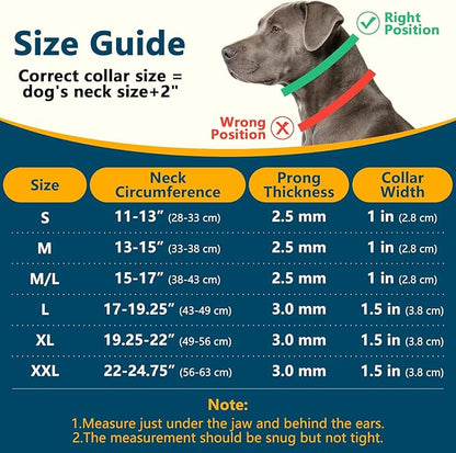 Crazy Felix No Pull Martingale Collar for Large Medium Small Dog Pitbull German Shepherd Doberman, Dog Collar Anti Pull with Buckle for Training Walking (Black, XL-Neck 19.25-22", 1.5" Wide)