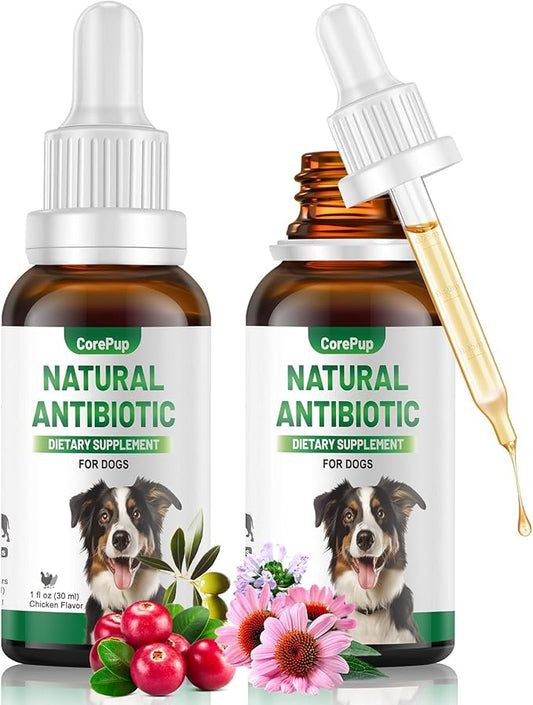 Antibiotics for Dogs,Natural Antibiotics for Dogs,Pet Antibiotic,Supplement for Urinary Tract Support, Digestion & Skin Health,Dog Allergy and Itch,Natural Herbal Supplement