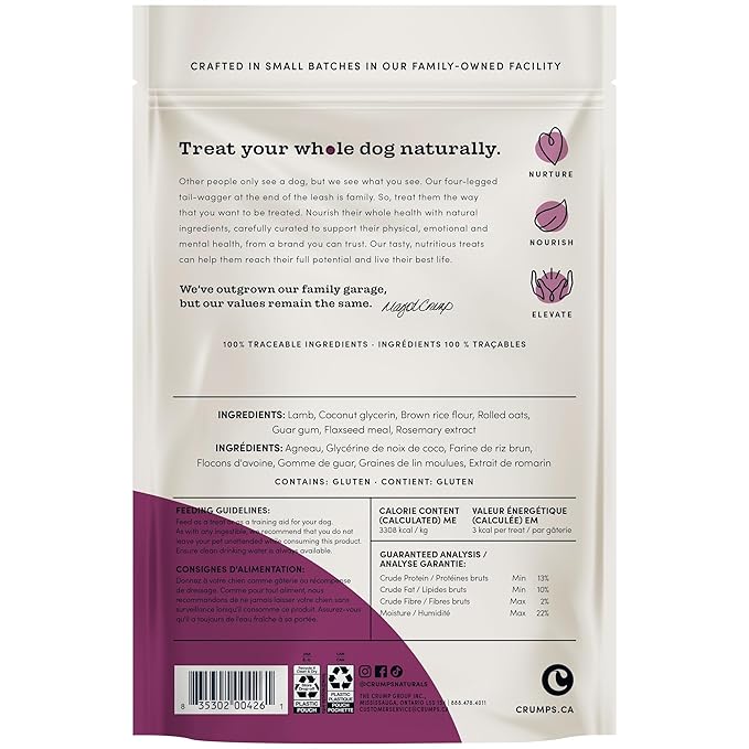Crumps' Naturals Mini Trainers Semi-Moist Lamb 4.7oz