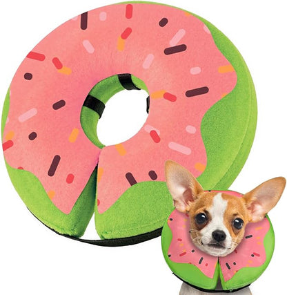 Gimars Inflatable Dog Cone Alternative Dog Donut Collar After Surgery, Soft Dog Neck Pillow Recovery Cone, E Collar and Elizabethan Collar Alternative for Puppies, Small Dogs, Cats