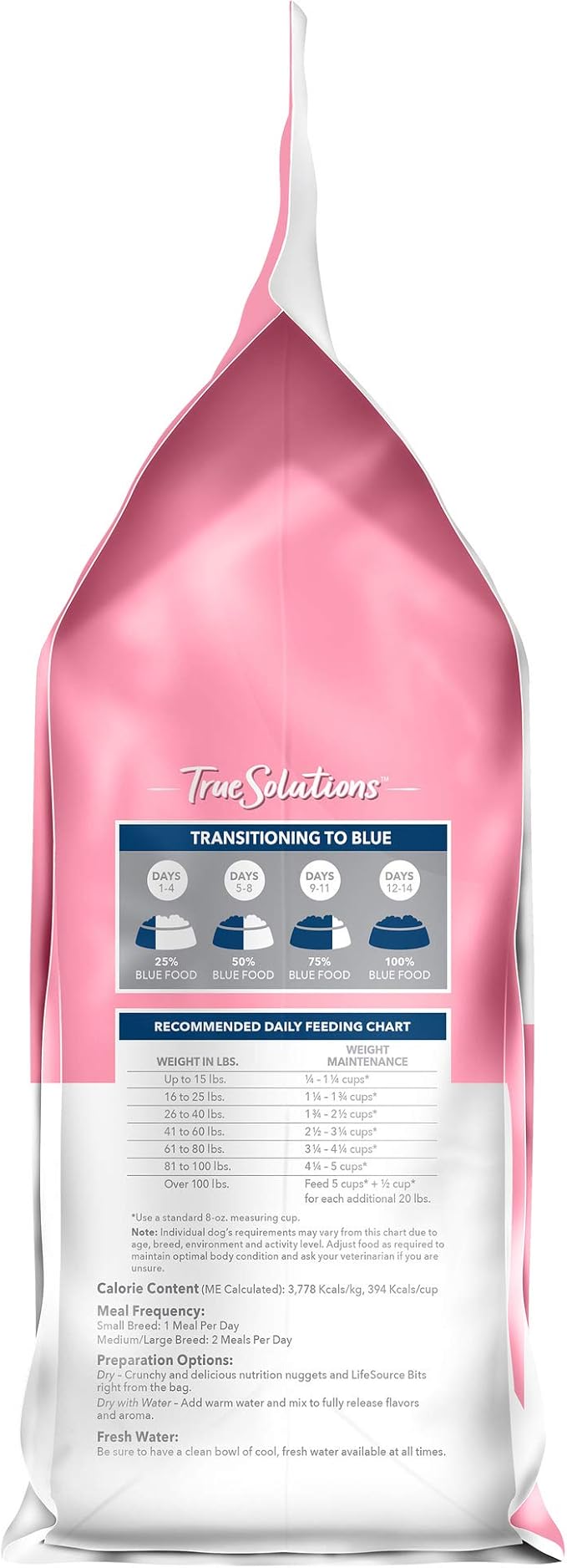 Blue Buffalo True Solutions Digestive Care Natural Dry Dog Food for Adult Dogs, Chicken, 4-lb. Bag