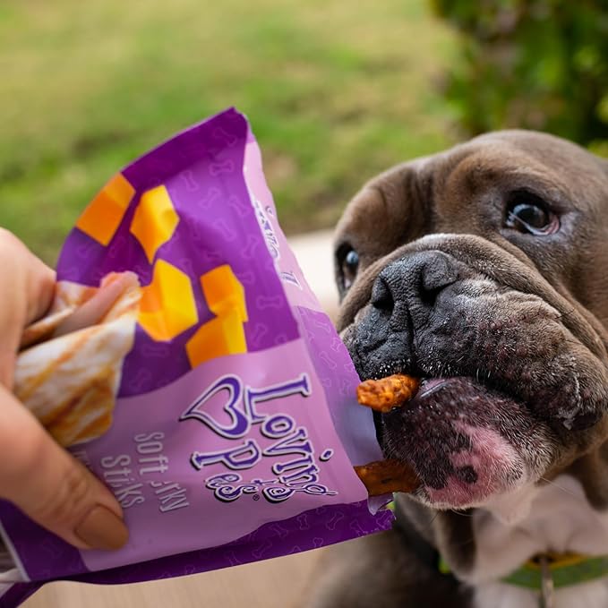Loving Pets Soft Jerky Dog Treats – Real USA-Sourced Meat Dog Snacks for Training, Puppies & Everyday Reward – Soft, Chewy Dog Treats for Small, Medium & Large Dogs – Wheat & Corn Free