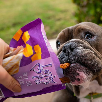Loving Pets Soft Jerky Dog Treats – Real USA-Sourced Meat Dog Snacks for Training, Puppies & Everyday Reward – Soft, Chewy Dog Treats for Small, Medium & Large Dogs – Wheat & Corn Free