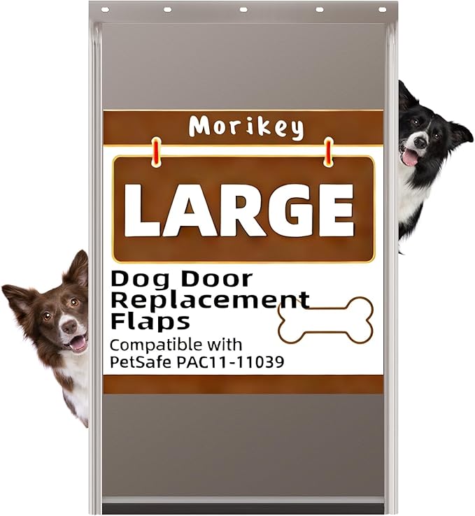 Large Dog Door Replacement Flap with Screws, Compatible with PAC11-11039, Measures 10 1/8" X 16 7/8", Doggy Door Replacement Flap, Weather Resistant and Easy to Install