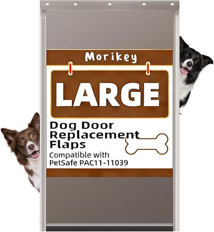 Large Dog Door Replacement Flap with Screws, Compatible with PAC11-11039, Measures 10 1/8" X 16 7/8", Doggy Door Replacement Flap, Weather Resistant and Easy to Install