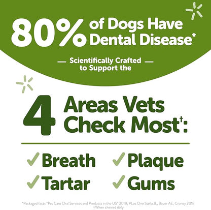 Wellness WHIMZEES Freshzees Dog Dental Treat, Soft Chews, Freshens Breath, Medium Size, 14.81 oz Bag, 14 Count