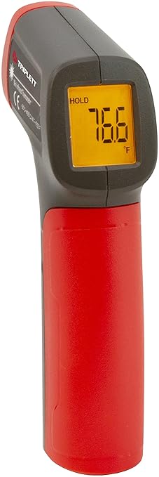 Triplett IRT225 10:1 Non-Contact Mini IR Thermometer with Certificate of Calibration to NIST, -4 to 752°F (-20 to 400°C)