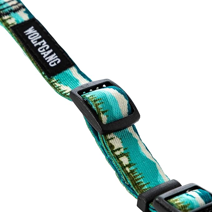 Wolfgang Heavy Duty Martingale Dog Collar with Quick Release Nylon Buckle for Walking & Training, GreatEscape Print, Large