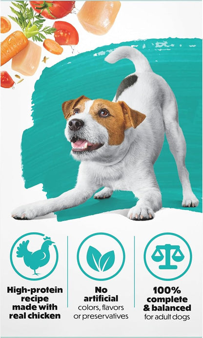 Beneful Purina Small Breed Wet Dog Food in Gravy, IncrediBites with Real Chicken - (16 Packs of 3) 3 oz. Cans