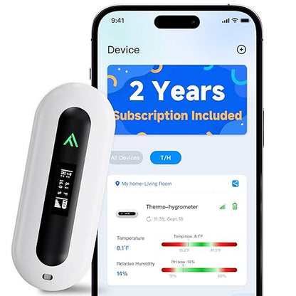 RV Pet Temperature Monitor - 4G Cellular Remote Monitor for Pets & Vacation Home | Instant Power Outage & Temp/Humidity Alerts | House, Server Room & RV Safety | Includes 2 Years of Service