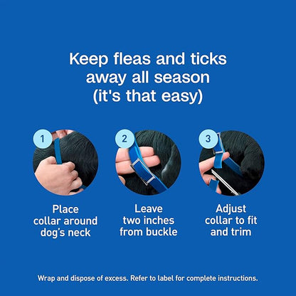ADAMS Plus Flea & Tick Collar for Large Dogs, Flea Collar for 7-Month Prevention, Adjustable Collar Fits Large Dogs & Puppies, Kills Fleas & Ticks, 1 Count