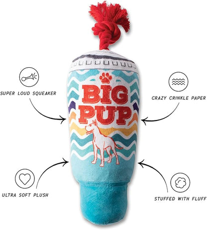 Fringe Studio Plush Dog Toy, Big PUP, Wagsdale Dog Toy Collection (289745)