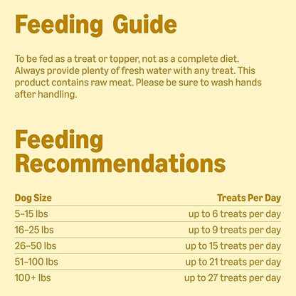 Amazon Basics Dog Treats Freeze Dried Raw Single Ingredient Chicken Breast, High Protein, Healthy Training Treats or Meal Topper for All Dogs, Grain-Free, 3 Oz (Previously Wag) (Pack of 2)
