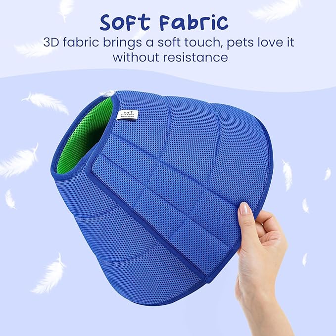Soft Dog Cone Collar Alternative, E Cones for Medium Small Dogs/Cat to Stop Licking After Surgery, Neuter Recovery Ecollars of Shame Alternatives, Comfortable Paws Comfy Elizabethan Collars