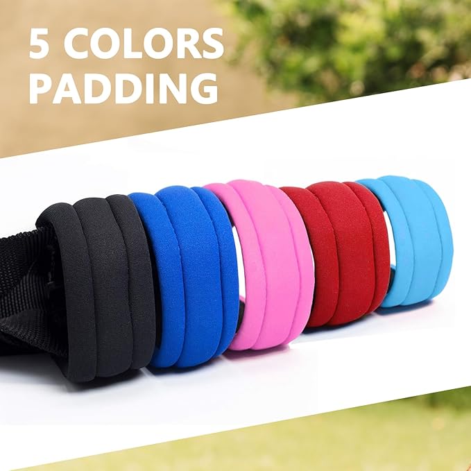 Dog Head Collar, Head Collar with Fabric Padded, Adjustable Training Tool Stop Dog's Pulling (M, Black)