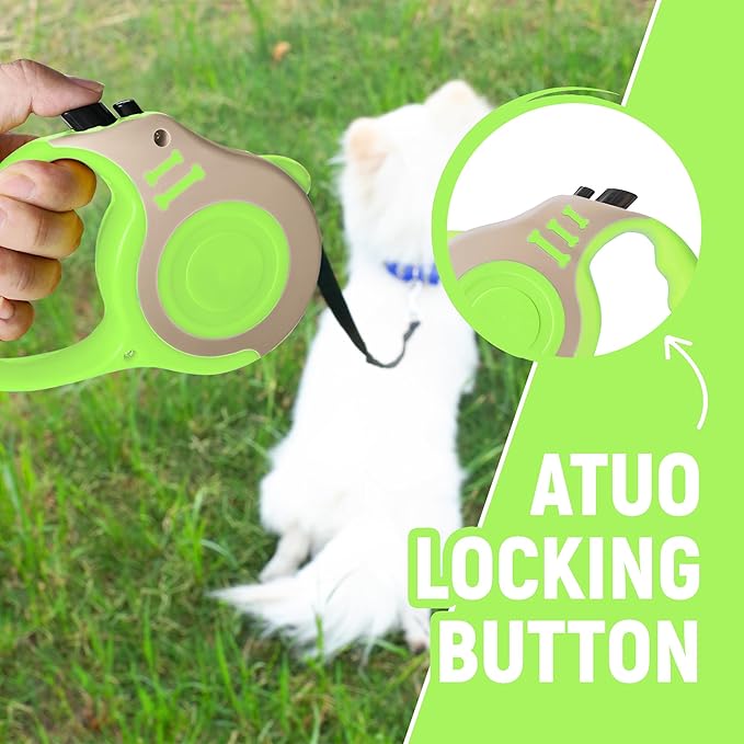 Retractable Dog Leash Automatic Telescopic Tractor Dog Tape, Pet Tape 10/16 FT Durable and Convenient, with Non-Slip Handle, Suitable for Small and Medium-Sized Dogs