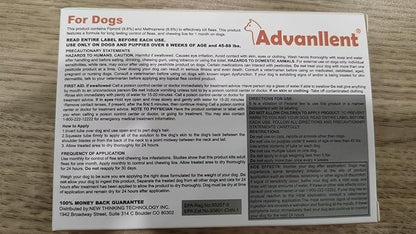 Flea and Tick Prevention for Dogs, Flea and Tick Treatment for Large Dog, Flea & Tick Control, 45-88 Pounds, 6 Doses