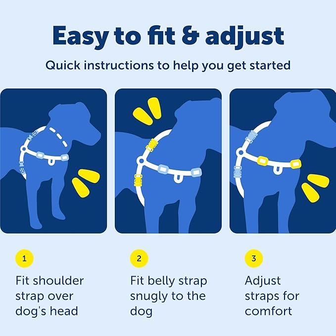 PetSafe Easy Walk Harness for Dogs - Pull-Free Walks - Patented Martingale Loop Design - Front Chest Leash Attachment - Comfort Straps - Breathable Harness Design - Small, Fawn/Brown